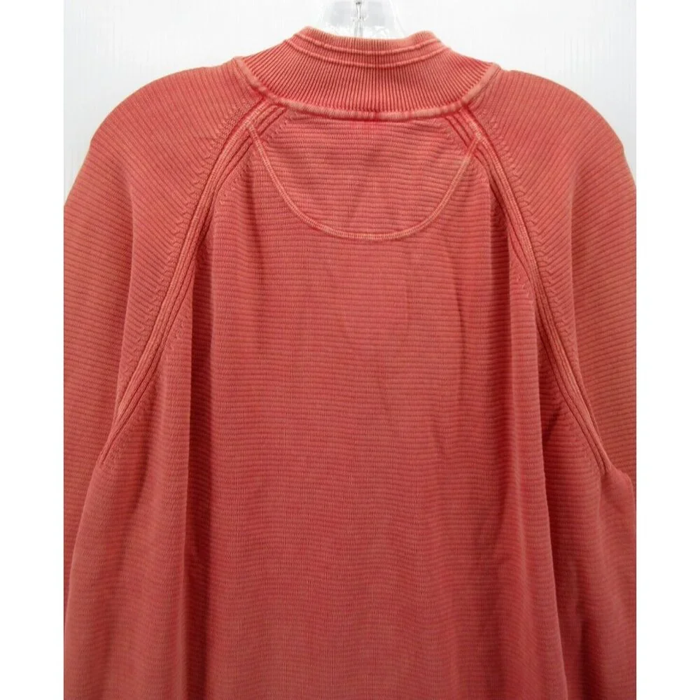 Tommy Bahama Sweater Large Pullover 1/4 Zip Relax Preppy Golf Cotton